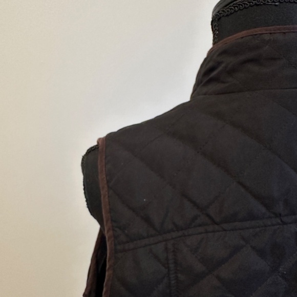 *G.H. BASS & CO.* Black x Brown Button Down Vest Jacket Size Medium - Picture 6 of 8